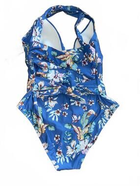 Jantzen Smoothing Tummy Control Floral One-Piece Swimsuit - Size 16 - NWT